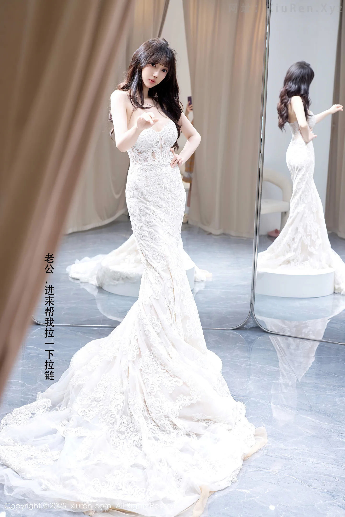 图片[3]-[XiuRen秀人网]VOL.10663 模特玥儿玥er私房性感白色婚纱礼裙秀完美身材迷人诱惑写真58P-秀人网官方网站